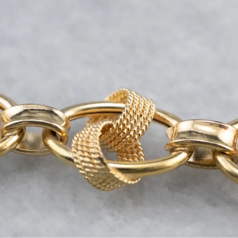 Market Square Jewelers 18k Gold Fancy Link Bracelet View 3